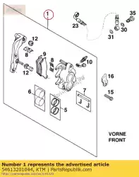 Here you can order the no description available from KTM, with part number 54613201044: