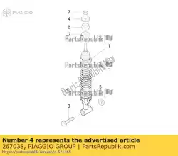 Tutaj możesz zamówić podk? Adka p? Aska od Piaggio Group , z numerem części 267038: