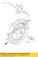541400CE01YNE, Suzuki, rueda del. suzuki ux sixteen  ux125 ux150 150 125 , New