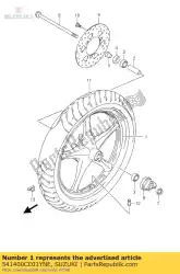 Qui puoi ordinare rueda del. Da Suzuki , con numero parte 541400CE01YNE: