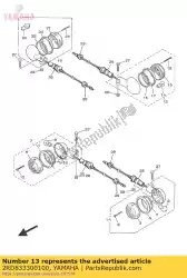 achter knipperlicht assy 1 van Yamaha, met onderdeel nummer 2RD833300100, bestel je hier online: