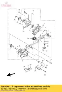 yamaha 3D8133360000 carter, rotor - La partie au fond