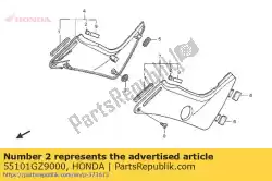 Aqui você pode pedir o almofada, tanque de óleo em Honda , com o número da peça 55101GZ9000: