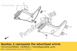 Qui puoi ordinare cuscino, serbatoio dell'olio da Honda , con numero parte 55101GZ9000: