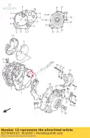 0155006167, Suzuki, bullone suzuki dl v-strom gn gs gsf gsx gsx r gv rf rg rgv sfv sv vs vx 125 250 400 500 600 650 750 800 1000 1100 1300 1400 1986 1987 1988 1989 1990 1991 1992 1993 1994 1995 1996 1997 1998 1999 2000 2001 2002 2003 2004 2005 2014 2015 2016, Nuovo