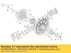 Ici, vous pouvez commander le vis auprès de Piaggio Group , avec le numéro de pièce GU98230812: