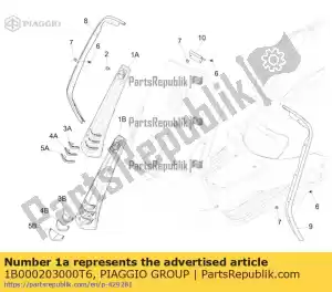 Piaggio Group 1B000203000T6 steuerrohrcover - Lado inferior