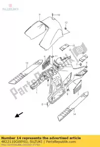 suzuki 4822110G00Y0J mata, pod?oga przednia - Dół