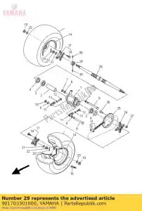 yamaha 901703301000 écrou - La partie au fond