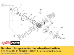 Aprilia AP8206738, Gruppo frizione centrifuga, OEM: Aprilia AP8206738