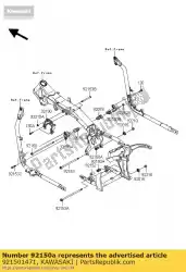 Here you can order the bolt,engine mount,22x zx750-j1 from Kawasaki, with part number 921501471: