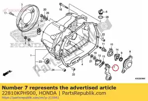 Honda 22810KPH900 alavanca comp., embreagem - Lado inferior