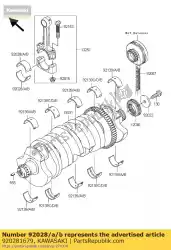 Qui puoi ordinare boccola, collegamento ro zx1100-d da Kawasaki , con numero parte 920281679: