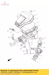 Ici, vous pouvez commander le boîtier, filtre à air auprès de Yamaha , avec le numéro de pièce 1HPE44110000: