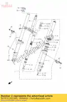 5D7F31261000, Yamaha, tube extérieur gauche yamaha yzf r 125 2011 2012 2013, Nouveau