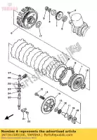 1KT161500100, Yamaha, engrenagem acionada primária comp. yamaha tzr 250, Novo