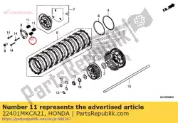 Aqui você pode pedir o embreagem de mola em Honda , com o número da peça 22401MKCA21: