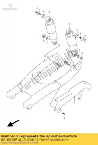 suzuki 6210048E10 amortyzator, amortyzator - Dół