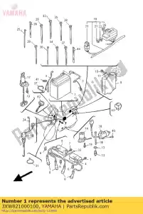 yamaha 3XW821000100 bateria (ytx14-bs) - Lado inferior