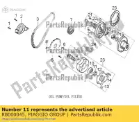 RB000045, Piaggio Group, oliepompschijf aprilia derbi etx lbmetx10 lbmetx20 lbmstx10 lbmstx20 150 2014 2016 2017 2018 2019, Nuovo