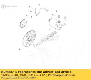 Piaggio Group 1A009964R démarreur - La partie au fond