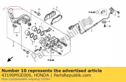 Here you can order the bracket sub assy., rr. From Honda, with part number 43190MGE006: