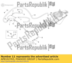 Aprilia AP8102765, Opaska zaciskowa bia?a ?r. 13,5x6, OEM: Aprilia AP8102765