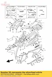 Ici, vous pouvez commander le emblème 1 l auprès de Yamaha , avec le numéro de pièce 5D7F834C2000: