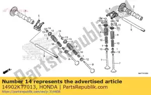 honda 14902KT7013 calço, taco (1.225) - Lado inferior