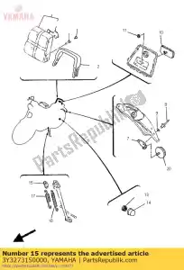 yamaha 3Y3273150000 enlace, soporte lateral - Lado inferior