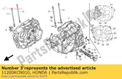 Ici, vous pouvez commander le carter comp., l. Auprès de Honda , avec le numéro de pièce 11200KCN010: