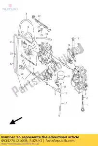 suzuki 093527012100B tuyau - La partie au fond