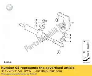 bmw 31427653150 suporte - Lado inferior