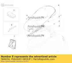 Aquí puede pedir extractor para fusible de cuchilla de Piaggio Group , con el número de pieza 584654: