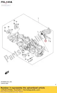 Suzuki 1342037H00 conjunto da alavanca, link - Lado inferior