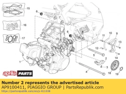 Aprilia AP9100411, Palanca de cambios, OEM: Aprilia AP9100411