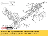 AP9100243, Aprilia, protezione dal calore, Nuovo