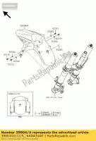 35004031117L, Kawasaki, guardabarros delantero, c.b. naranja klz100 kawasaki klz 1000 2013, Nuevo