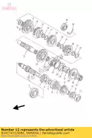 5UX174210000, Yamaha, As, aandrijving yamaha xjr 1300 2007 2008 2009 2010 2011 2015 2016, Nieuw