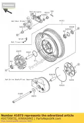 Here you can order the wheel-assy,rr vn1600-d1h from Kawasaki, with part number 410730032: