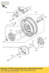 Qui puoi ordinare ruota-assy, ?? Rr vn1600-d1h da Kawasaki , con numero parte 410730032: