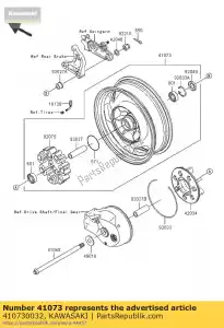 kawasaki 410730032 ruota-assy, ??rr vn1600-d1h - Il fondo