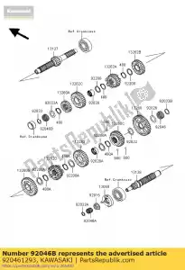 kawasaki 920461293 bearing-needle,bn5022 vn1500-r - Bottom side