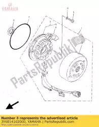 Ici, vous pouvez commander le stator assy auprès de Yamaha , avec le numéro de pièce 3Y6814102000: