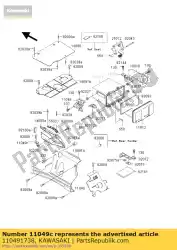 Here you can order the bracket kvf400-a1 from Kawasaki, with part number 110491738: