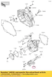 Qui puoi ordinare catena di copertura klx125cbf da Kawasaki , con numero parte 140260084: