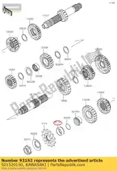 Here you can order the collar,25x30x13. 2 from Kawasaki, with part number 921520150: