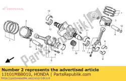Aqui você pode pedir o pistão, fr. (padrão) em Honda , com o número da peça 13101MBB010: