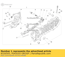 Aprilia 8326505, Carter, OEM: Aprilia 8326505