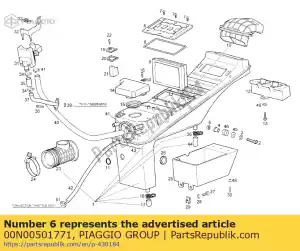 Piaggio Group 00N00501771 tapa caja filtro peq.gp130 - Bottom side